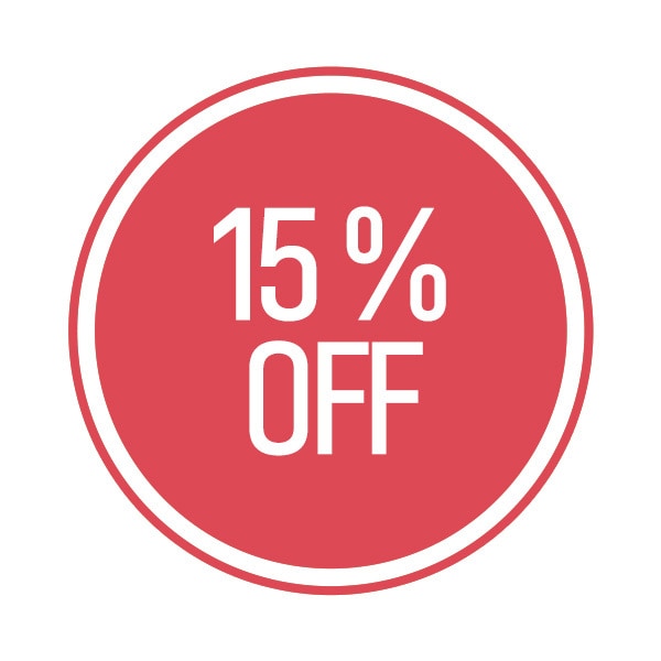 15% Rabatt